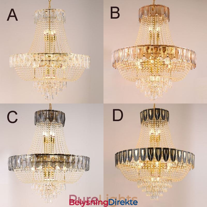 Krystall Pendellampe Luksuriøs Dekorativ Taklampe