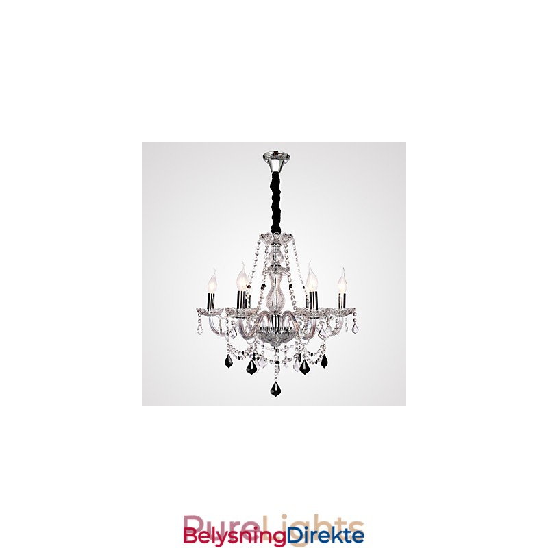 Rustikk Hyttekrystall Andre Glasslysekrone