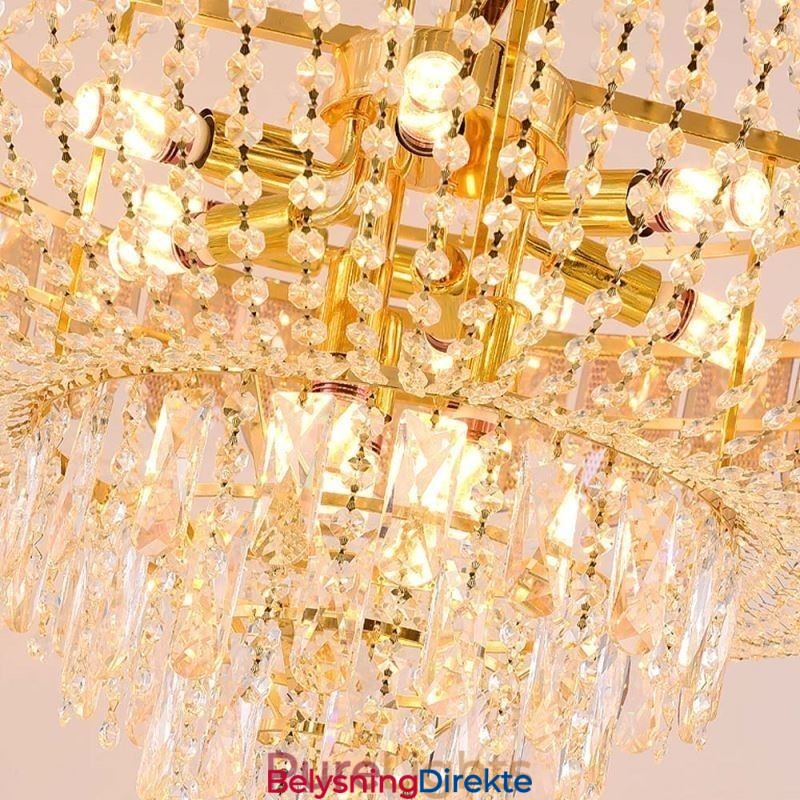 Krystall Pendellampe Luksuriøs Dekorativ Taklampe