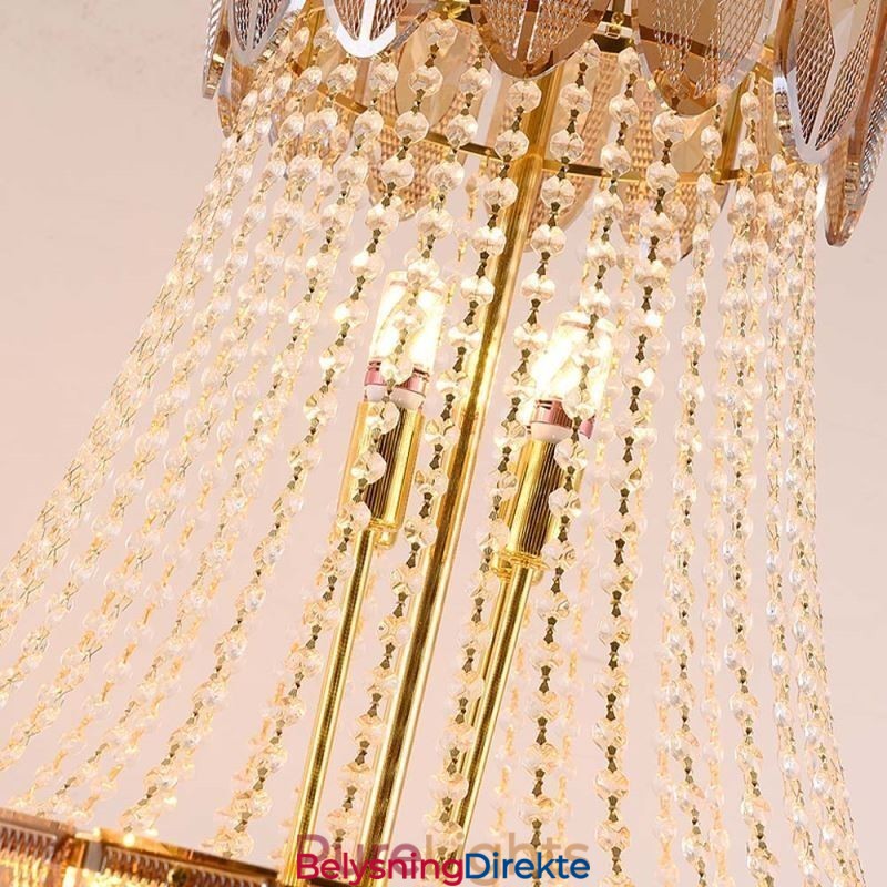 Krystall Pendellampe Luksuriøs Dekorativ Taklampe