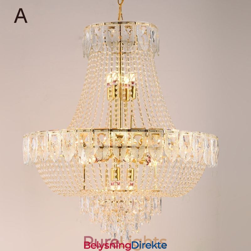 Krystall Pendellampe Luksuriøs Dekorativ Taklampe