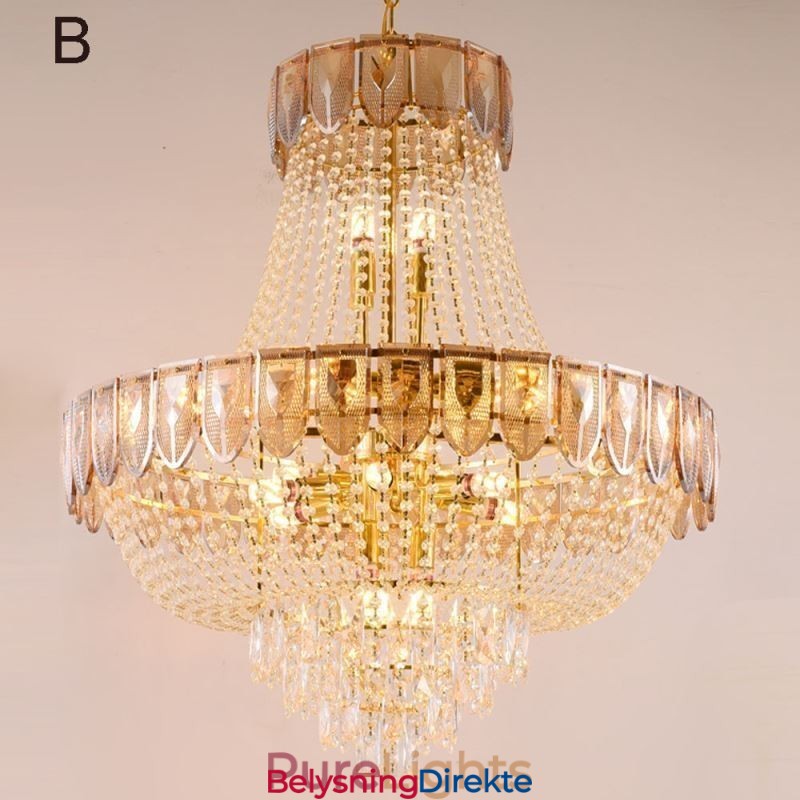 Krystall Pendellampe Luksuriøs Dekorativ Taklampe