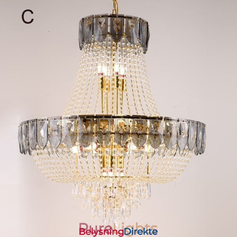 Krystall Pendellampe Luksuriøs Dekorativ Taklampe