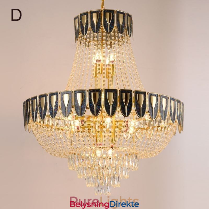 Krystall Pendellampe Luksuriøs Dekorativ Taklampe