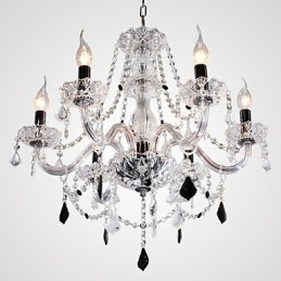 Rustikk Hyttekrystall Andre Glasslysekrone