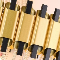 Krystall Pendellampe I Gull, Luksuriøs Dekorativ Taklampe