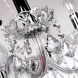 Rustikk Hyttekrystall Andre Glasslysekrone