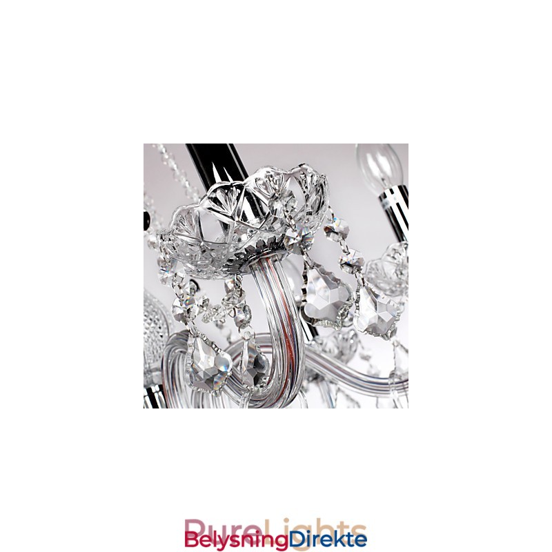 Rustikk Hyttekrystall Andre Glasslysekrone