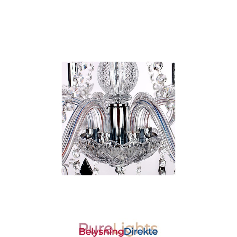Rustikk Hyttekrystall Andre Glasslysekrone