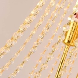 Krystall Pendellampe Sofistikert Luksuriøs Dekorativ Hengelampe 80 Cm