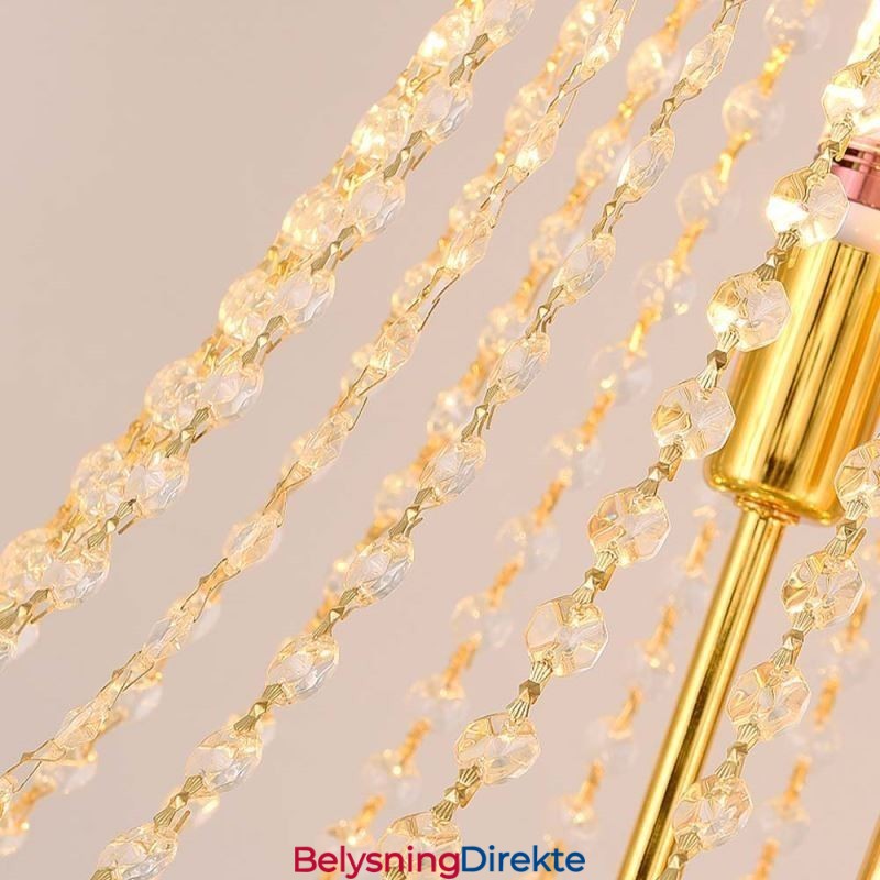 Krystall Pendellampe Sofistikert Luksuriøs Dekorativ Hengelampe 80 Cm