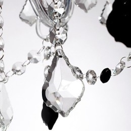 Rustikk Hyttekrystall Andre Glasslysekrone