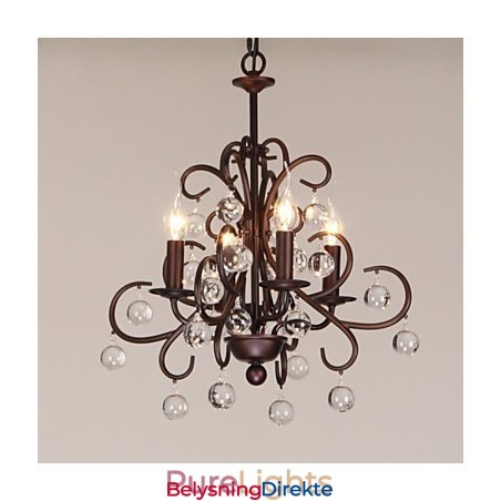 Tradisjonell Klassisk Maleri Metalllysekrone