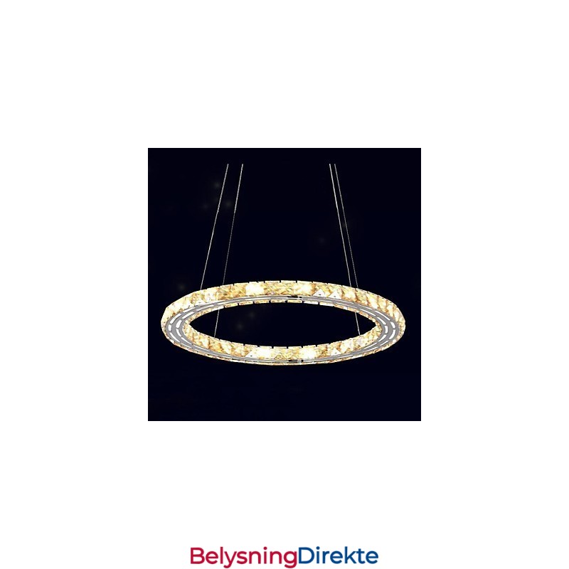 Krystall Pendellampe Belysningslamper Moderne Armaturer Rav K9 Krystall Rund Enkel Ring 30 Cm