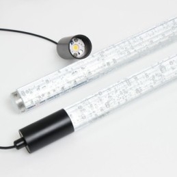 Pendellampe Sort Krystallsøyle-Klyngetaklampe