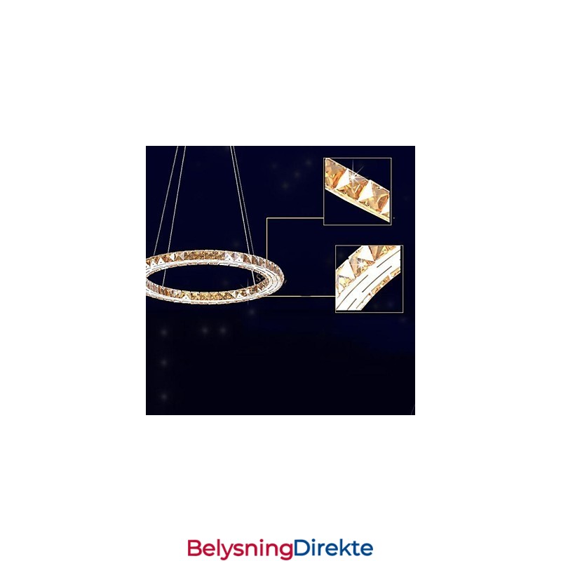 Krystall Pendellampe Belysningslamper Moderne Armaturer Rav K9 Krystall Rund Enkel Ring 30 Cm