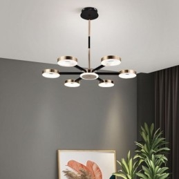 Minimalistisk Taklampe Med Syv Hoder Og Sirkelform