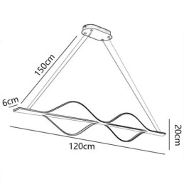 Minimalistisk Pendellampe Med Lysbølge
