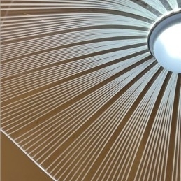 Pendellampe I Akryl Med Lotusblad I Tak