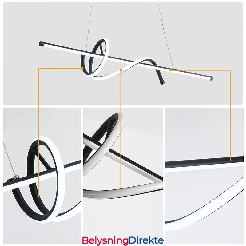 Minimalistisk Taklampe Med Kort Omslag