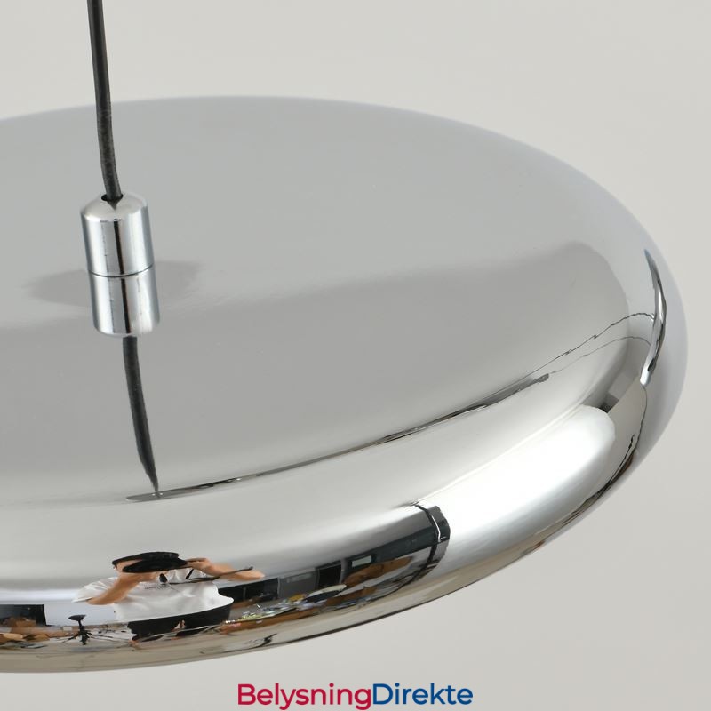 Pendellampe Med Tre Hoder, Rund Hengelampe