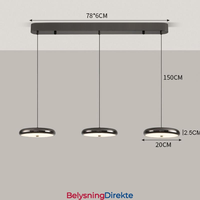 Taklampe Med Tre Hoder, Pendellampe