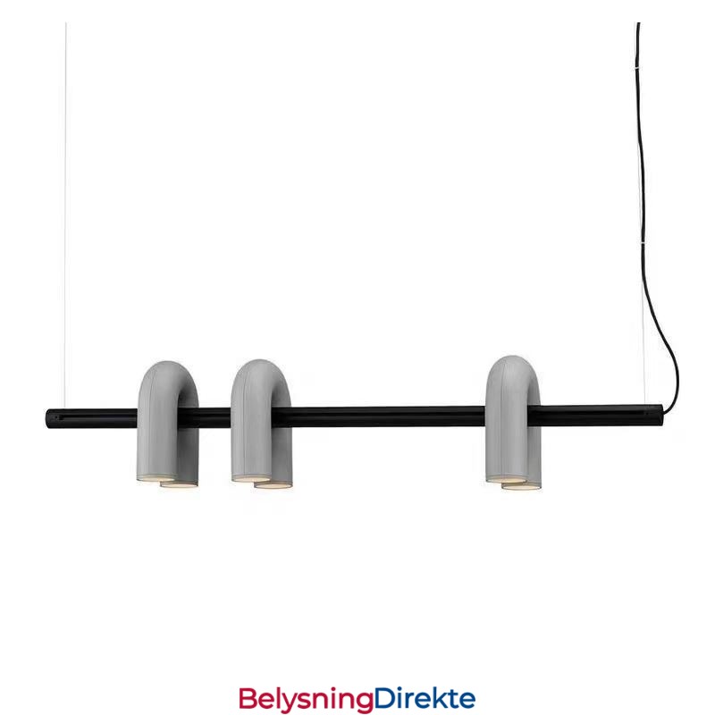 Taklampe I Smijern, U-Formet Pendellampe, 90 Graders Roterende Skjerm