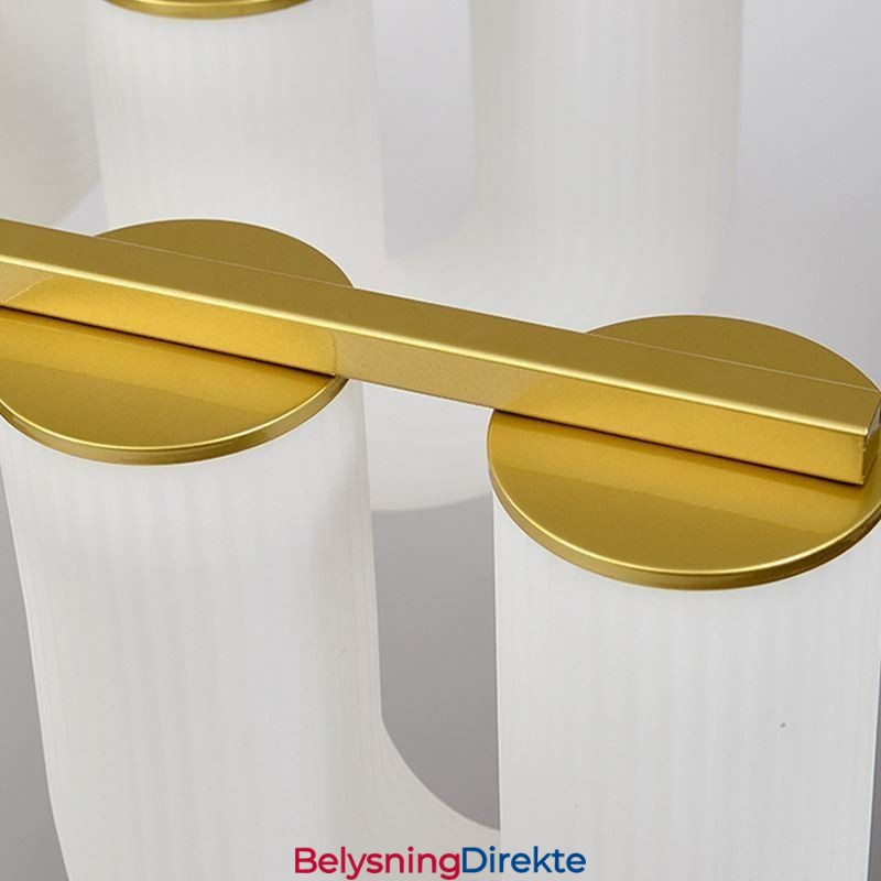 U-Formet Lysekrone I Fransk Kremfarget Stil