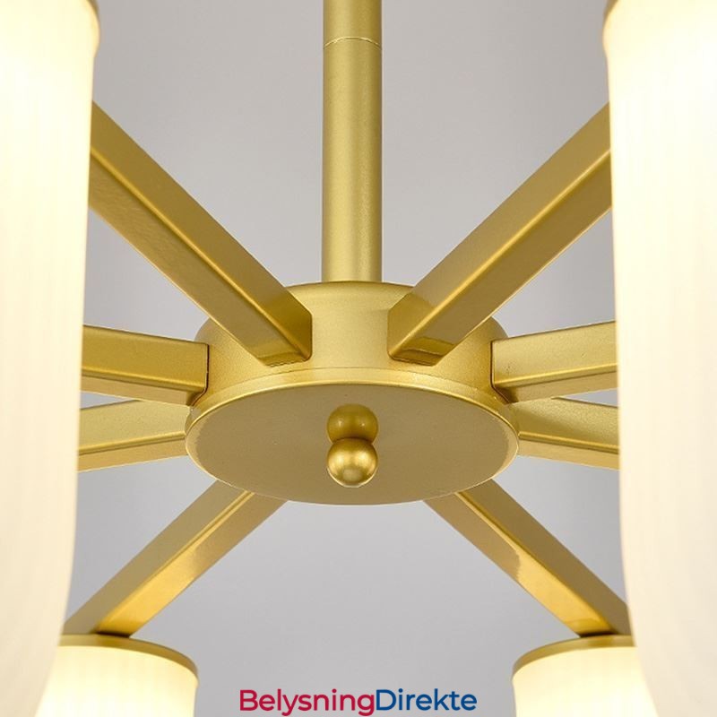 U-Formet Lysekrone I Fransk Kremfarget Stil