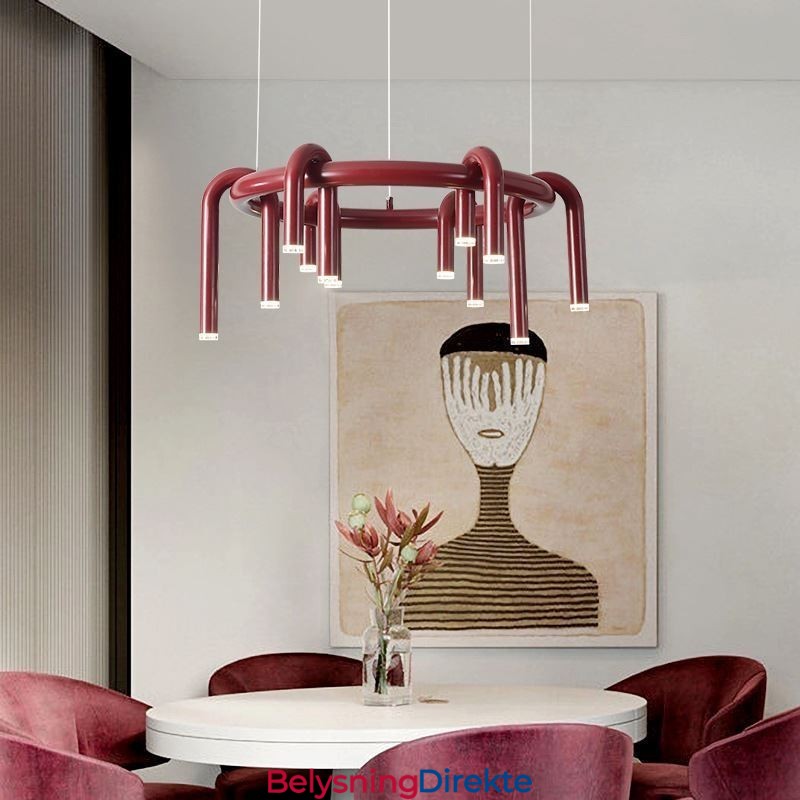 Taklampe Moderne Nordisk Duplex Bygning Sirkulær U-Formet Pendellampe