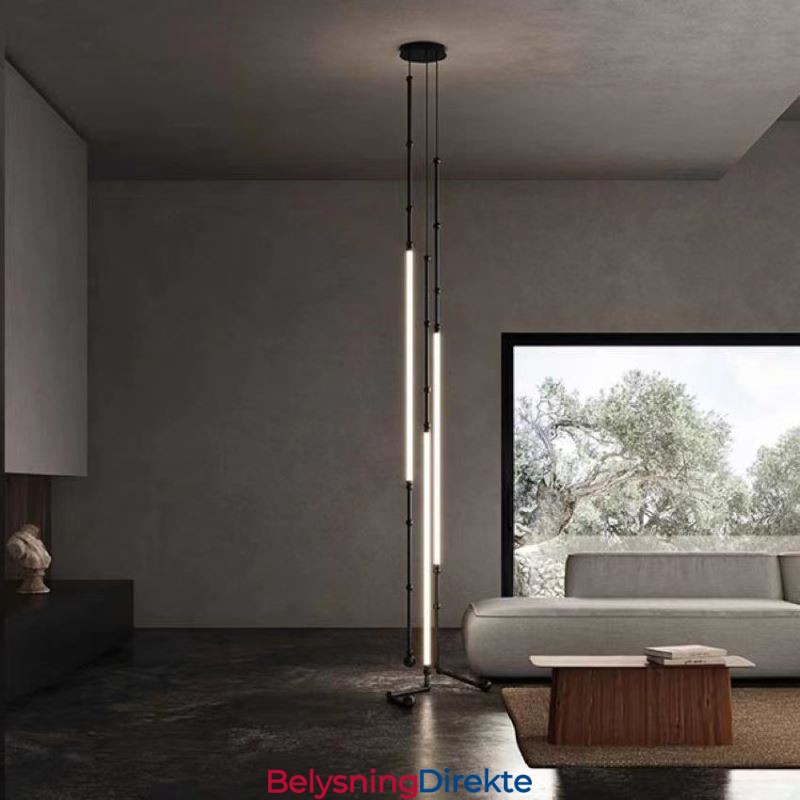 Taklampe Creative Line Bambus Hengelampe Svart Gull