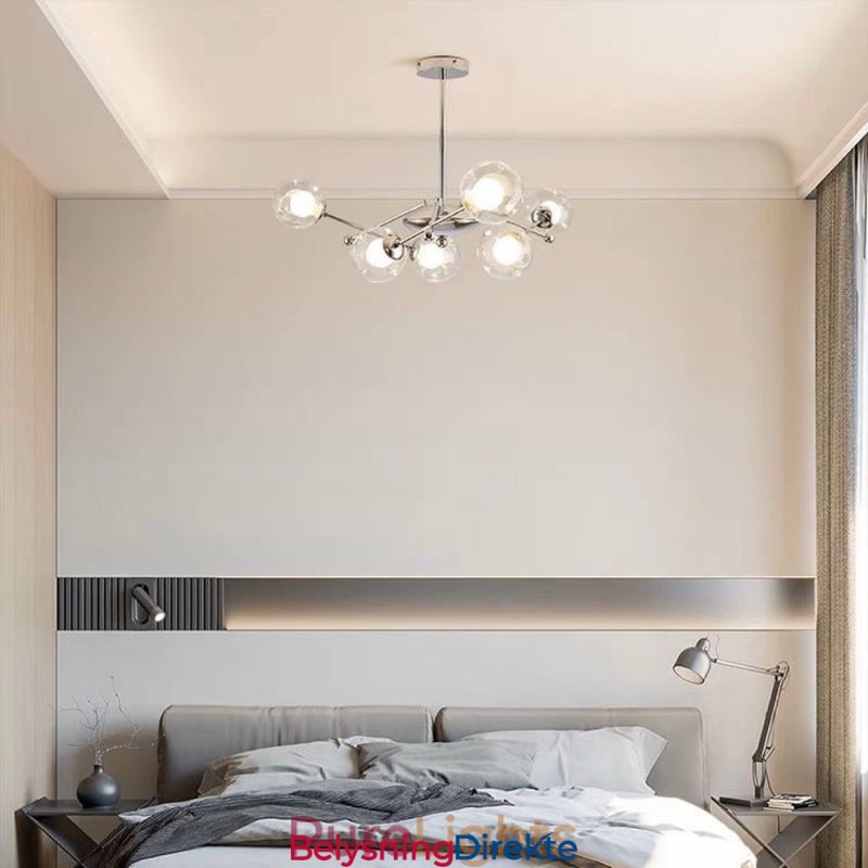 Glass Pendellampe I Europeisk Stil, Enkel Magisk Bønnetaklampe