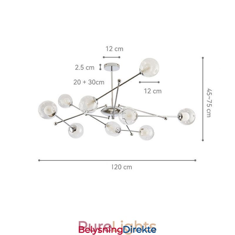 Glass Pendellampe I Europeisk Stil, Enkel Magisk Bønnetaklampe