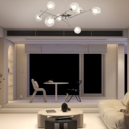 Glass Pendellampe I Europeisk Stil, Enkel Magisk Bønnetaklampe