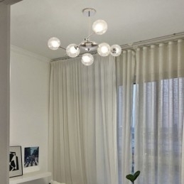 Glass Pendellampe I Europeisk Stil, Enkel Magisk Bønnetaklampe