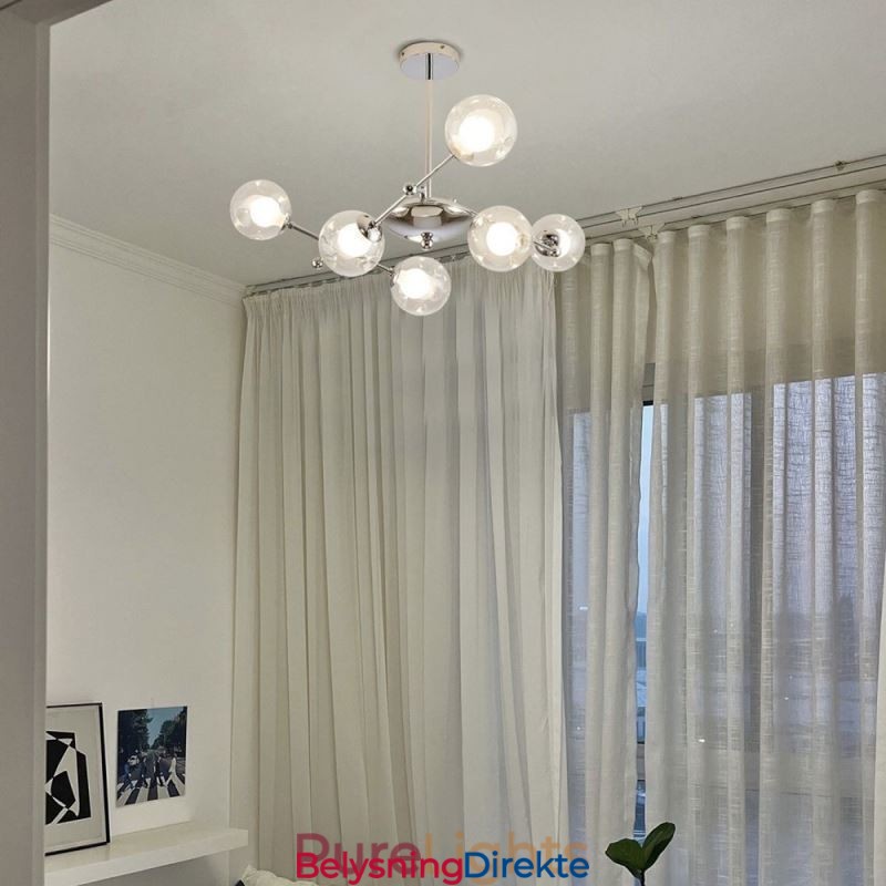 Glass Pendellampe I Europeisk Stil, Enkel Magisk Bønnetaklampe