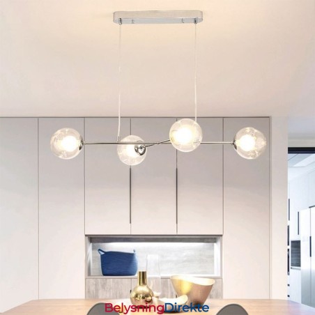 Glass Hengelampe Europeisk Magic Bean Pendellampe Med 4 Lys