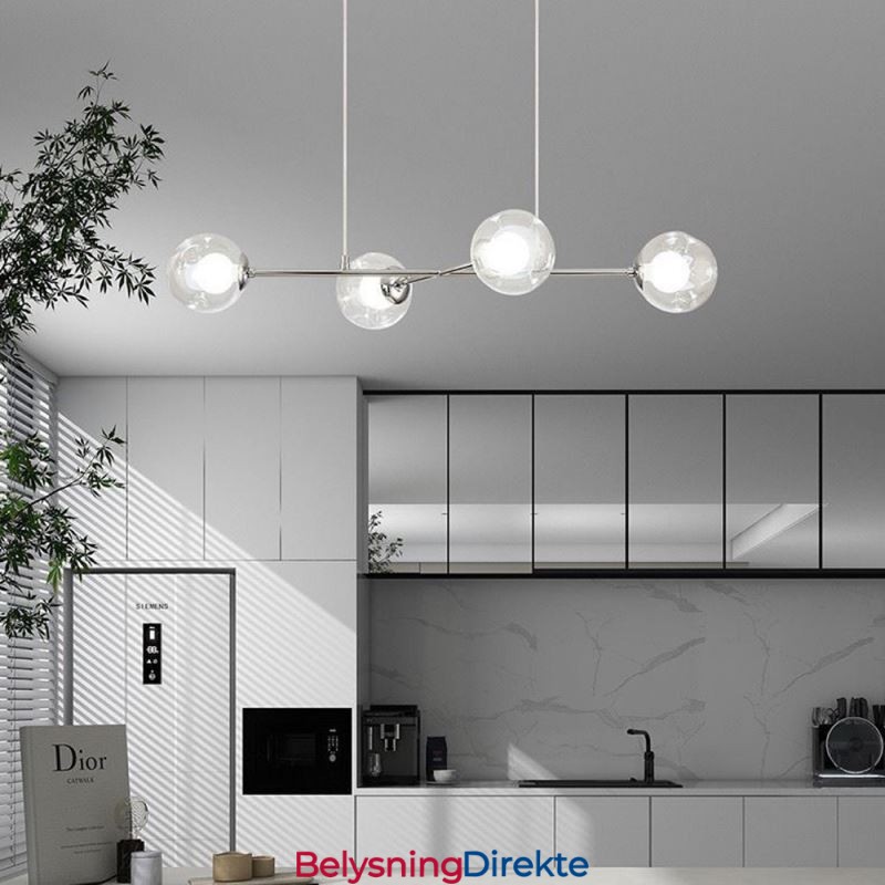 Glass Hengelampe Europeisk Magic Bean Pendellampe Med 4 Lys