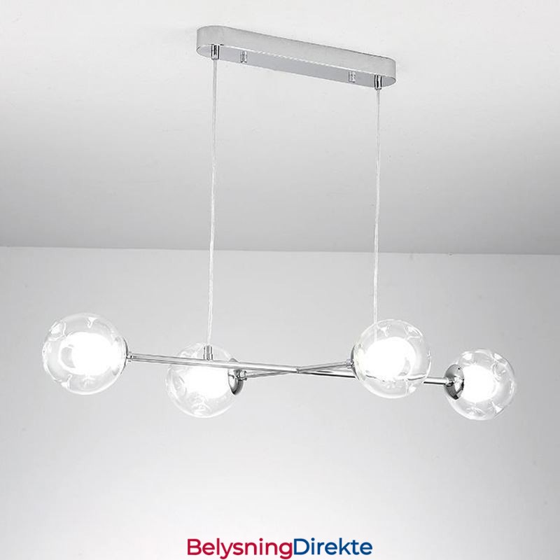 Glass Hengelampe Europeisk Magic Bean Pendellampe Med 4 Lys