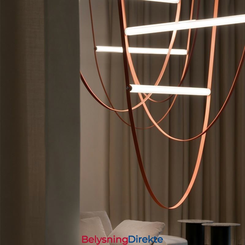 Europeisk Pendellampe I Wabi Sabi-Stil Med Belte, Dekorativ Lampe