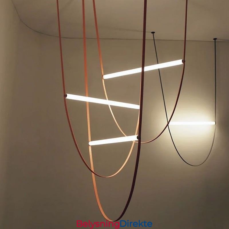 Europeisk Pendellampe I Wabi Sabi-Stil Med Belte, Dekorativ Lampe