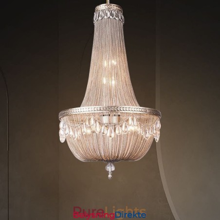 Dusk Pendellampe Retro Amerikansk Dupleks Aluminiums Kjede Taklampe