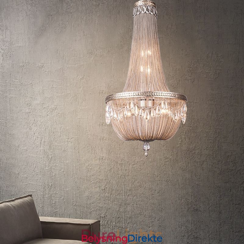 Dusk Pendellampe Retro Amerikansk Dupleks Aluminiums Kjede Taklampe