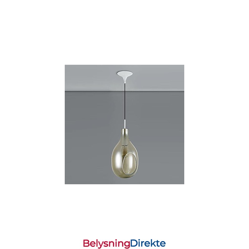 Lysekrone Med 1 Lys Enkel, Moderne Og Kunstnerisk Anhengslampe