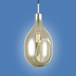 Lysekrone Med 1 Lys Enkel, Moderne Og Kunstnerisk Anhengslampe