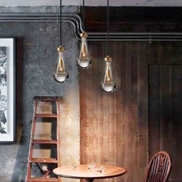 Vanndråpe Pendellampe Moderne Minimalistisk Kobber Kunst Taklampe
