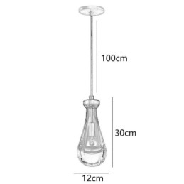Vanndråpe Pendellampe Moderne Minimalistisk Kobber Kunst Taklampe