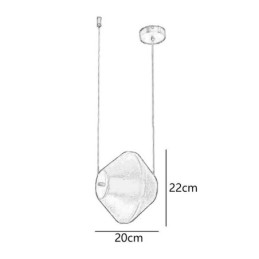 Pendellampe Moderne Enkel Liten Taklampe I Enkelt Glass