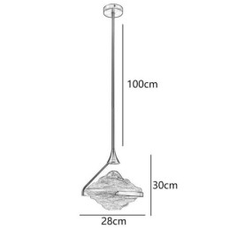 Pendellampe Moderne Minimalistisk Smijern Lava Glass Taklampe