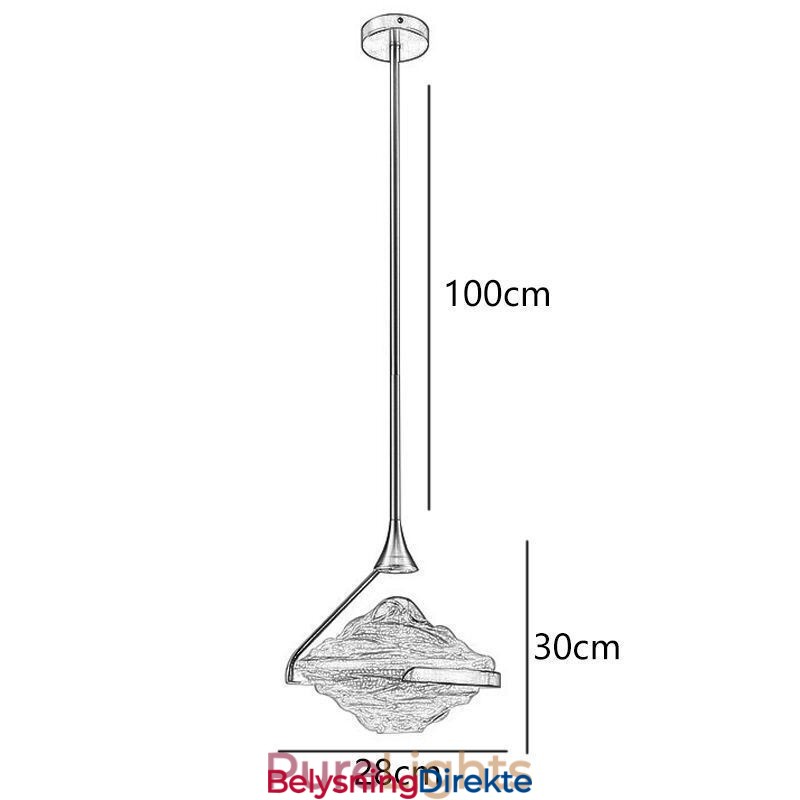 Pendellampe Moderne Minimalistisk Smijern Lava Glass Taklampe